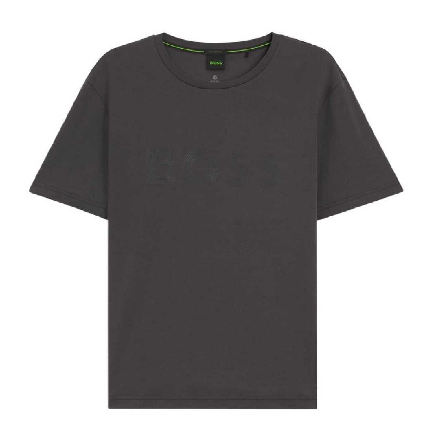 Dark Grey - Front - Boss Mens Future Regular T-Shirt