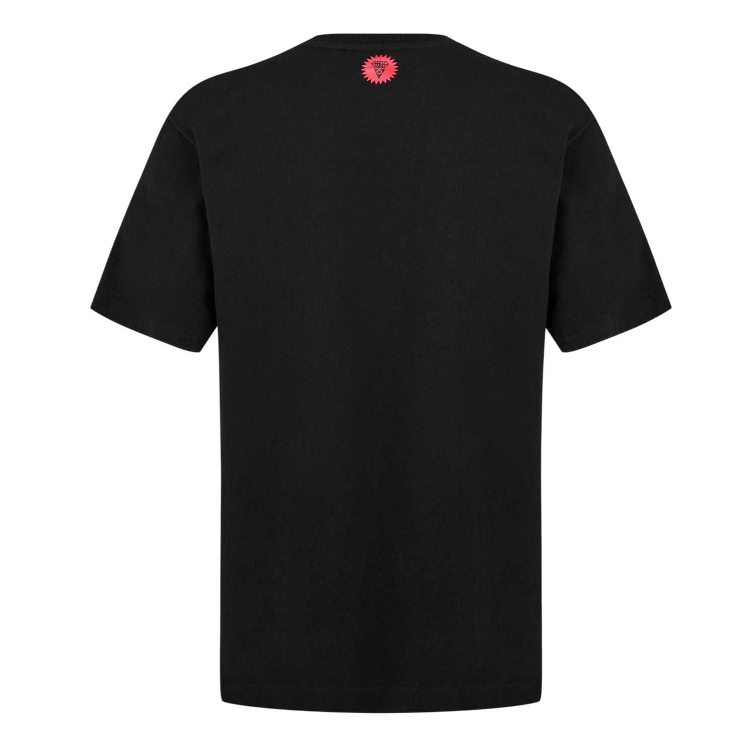 Black - Back - ICECREAM Mens Dog Cotton Running T-Shirt