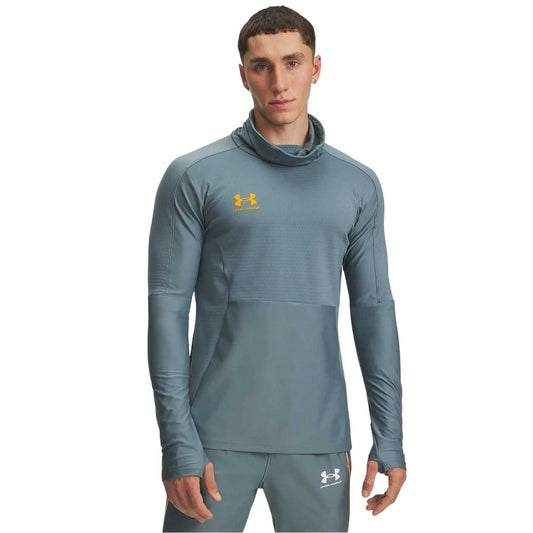 Jasper - Front - Under Armour Mens Challenger Pro Funnel Neck Slim T-Shirt