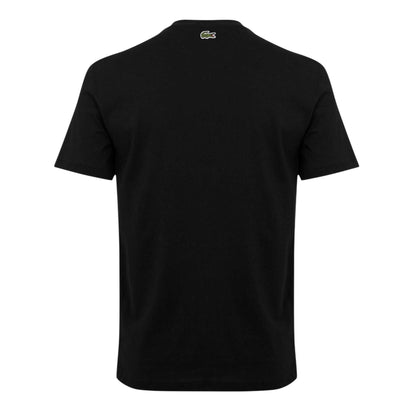 Black - Back - Lacoste Mens Paris Logo T-Shirt