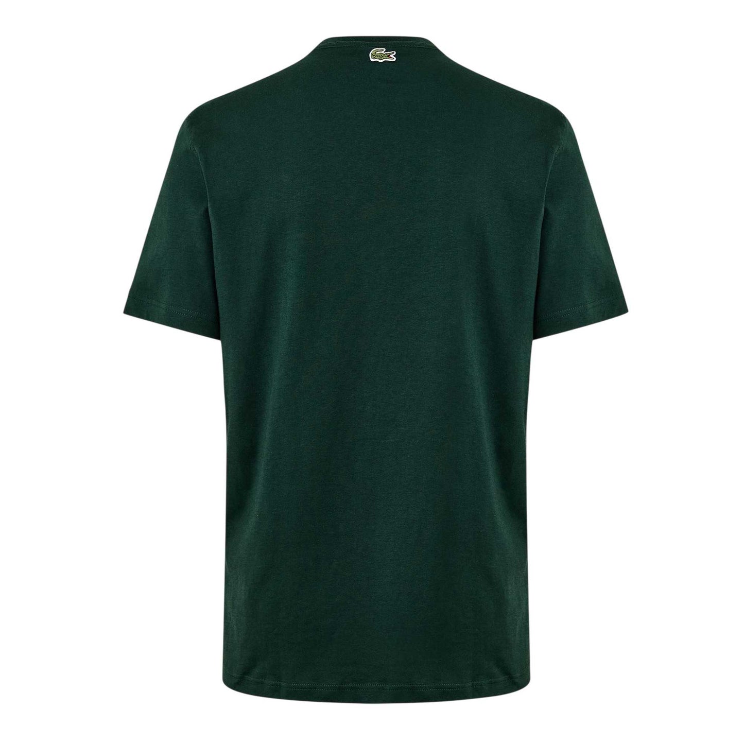 Dark Green - Back - Lacoste Mens Paris Logo T-Shirt