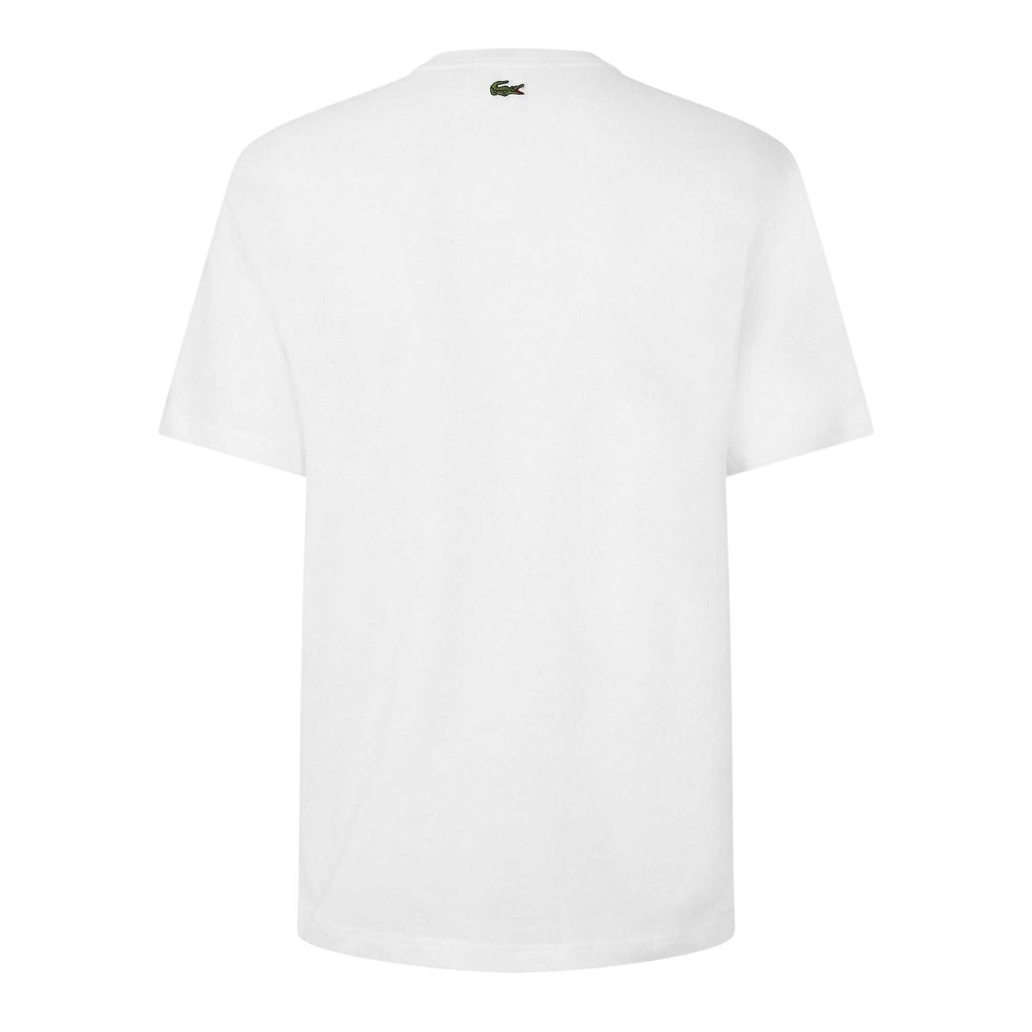 White - Back - Lacoste Mens Paris Logo T-Shirt