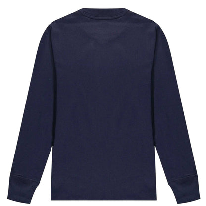 Navy - Back - Ralph Lauren Boys Polo Cotton Long-Sleeved T-Shirt