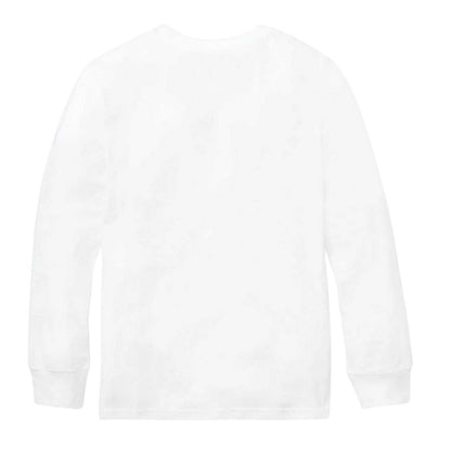 White - Back - Ralph Lauren Boys Polo Cotton Long-Sleeved T-Shirt