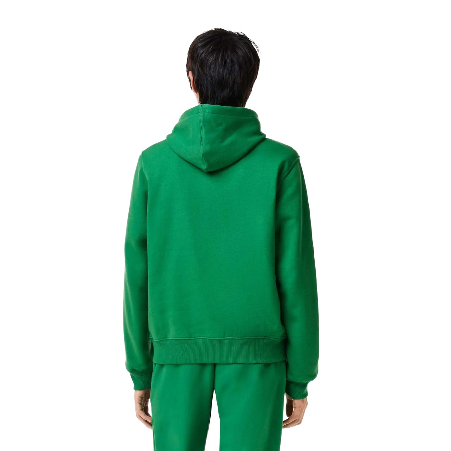 Green - Back - Lacoste Mens XL Croc Jogger Hoodie