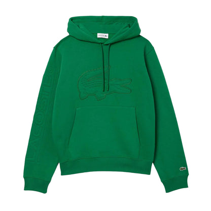 Green - Front - Lacoste Mens XL Croc Jogger Hoodie