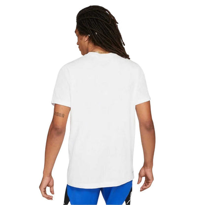 White-Black - Back - Nike Mens Air Jordan Cotton Short-Sleeved T-Shirt
