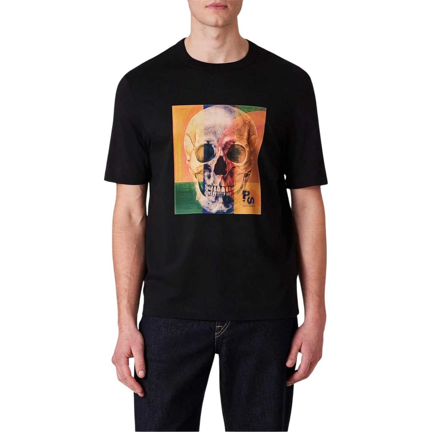 Black - Back - Paul Smith Mens Skull T-Shirt