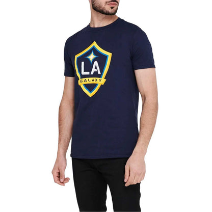 Blue - Lifestyle - LA Galaxy Mens MLS Logo Cotton T-Shirt