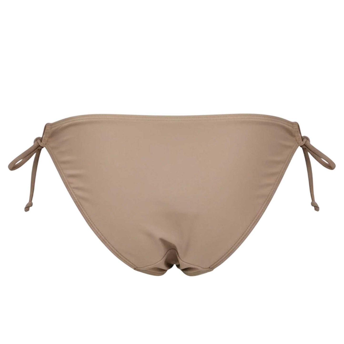 Mocha - Back - Jack Wills Womens-Ladies Ruched Side Tie Bikini Bottoms