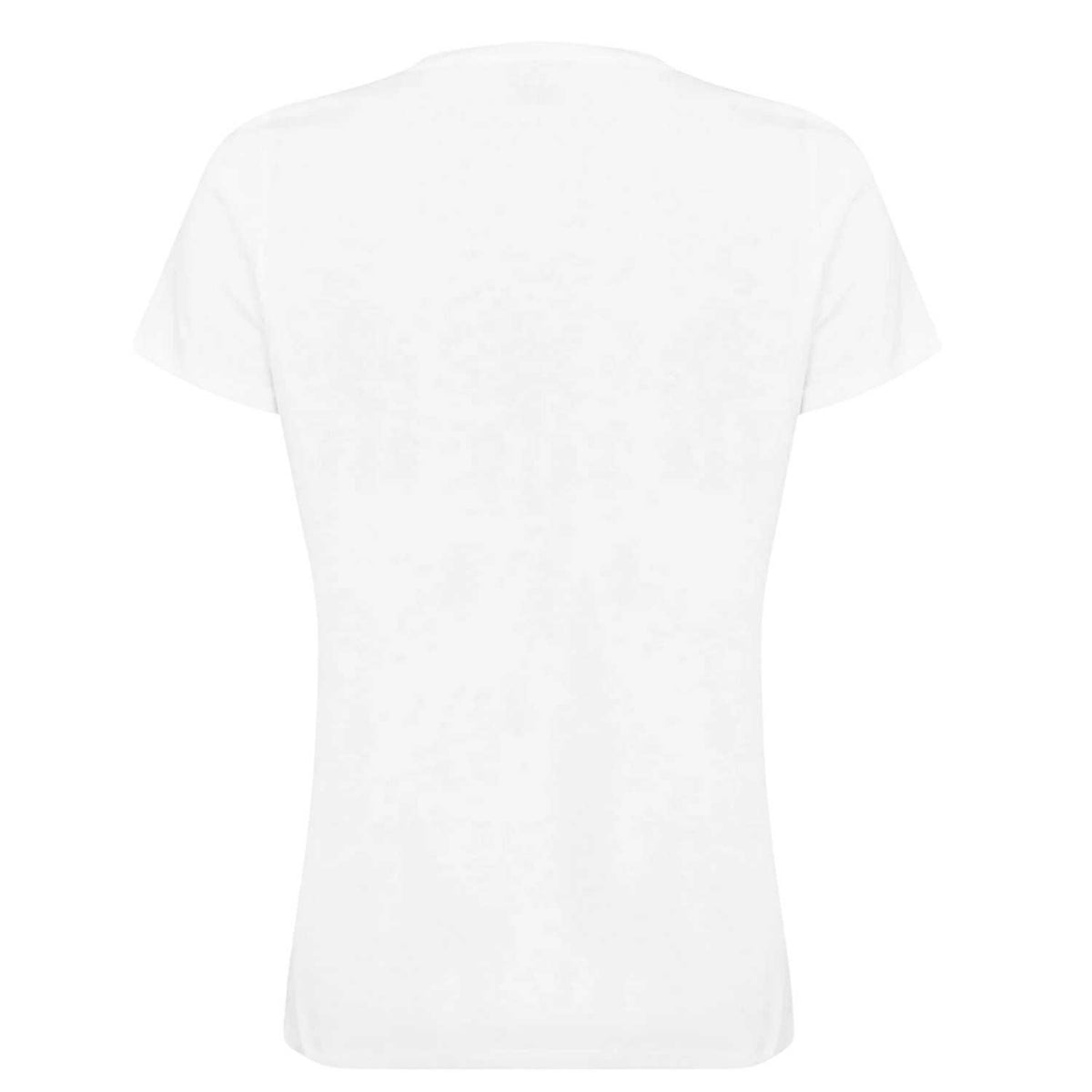 White - Back - Hugo Boss Womens-Ladies Diamante Logo T-Shirt