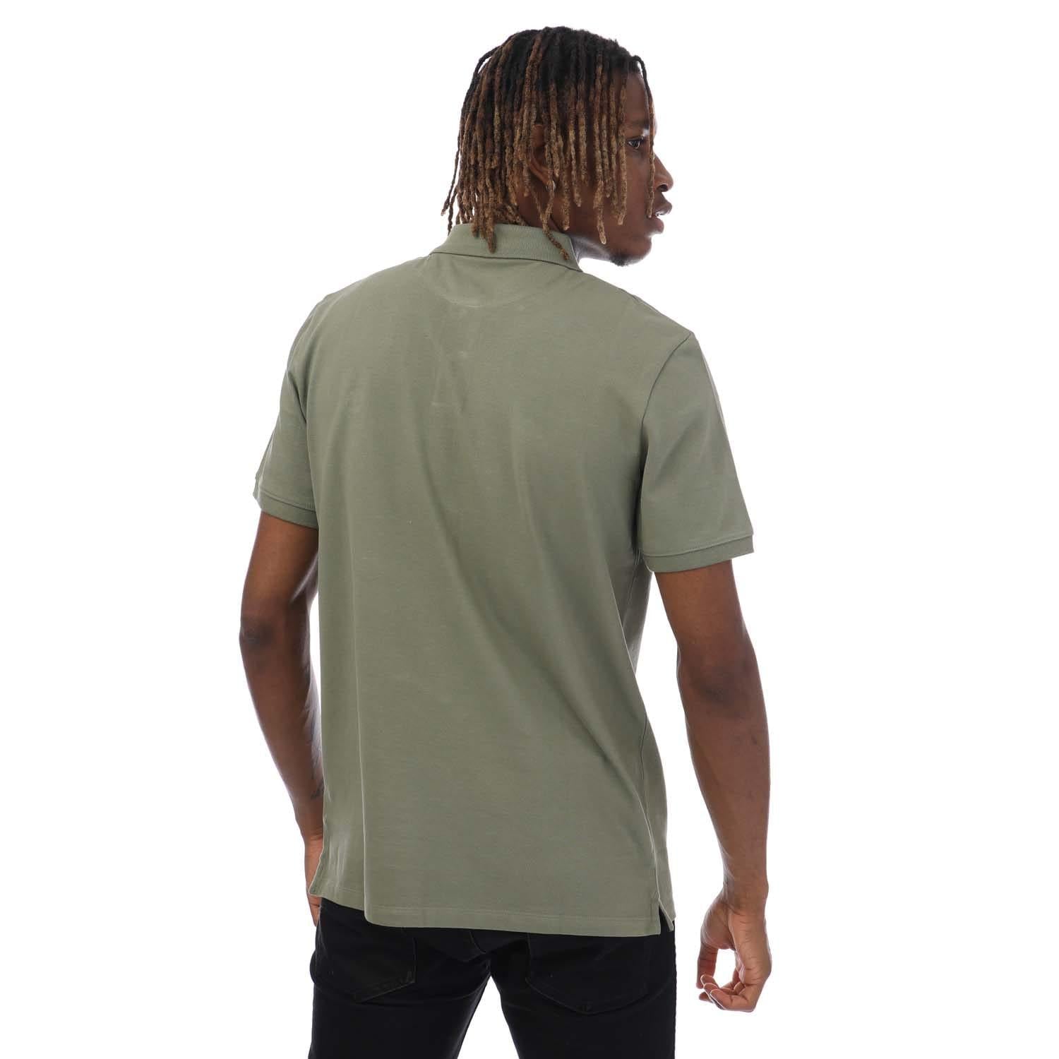 Khaki - Back - Timberland Unisex Adult Millers River Pique Polo Shirt