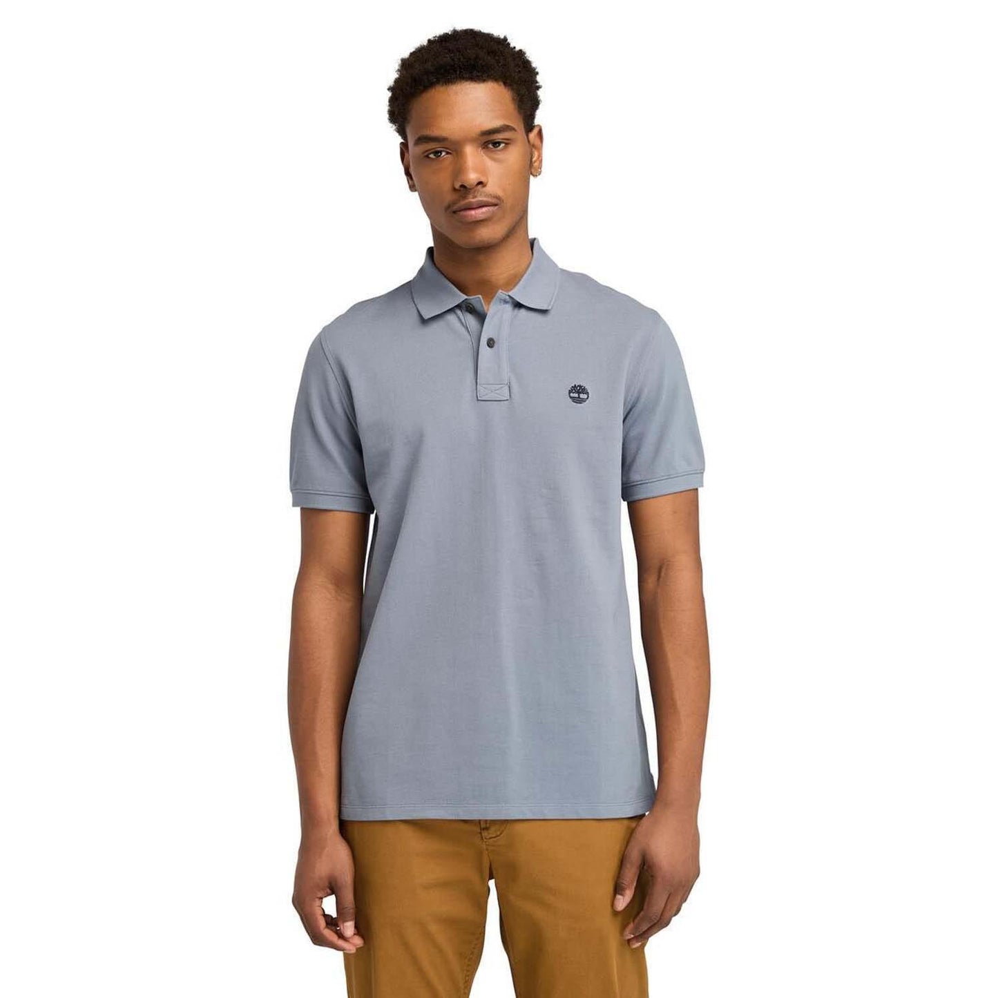 Grey - Front - Timberland Unisex Adult Millers River Pique Polo Shirt
