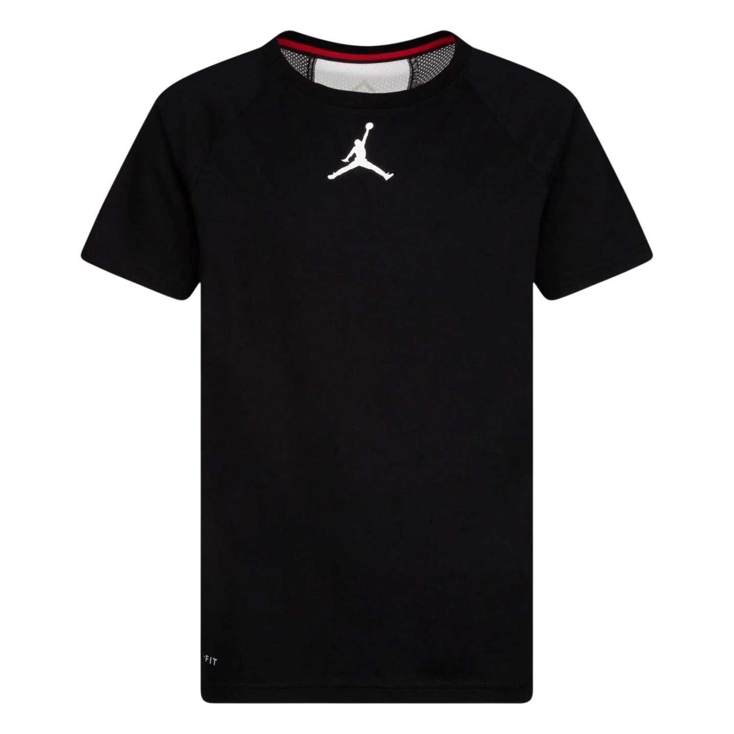 Black - Front - Nike Boys Air Jordan Dri-FIT T-Shirt