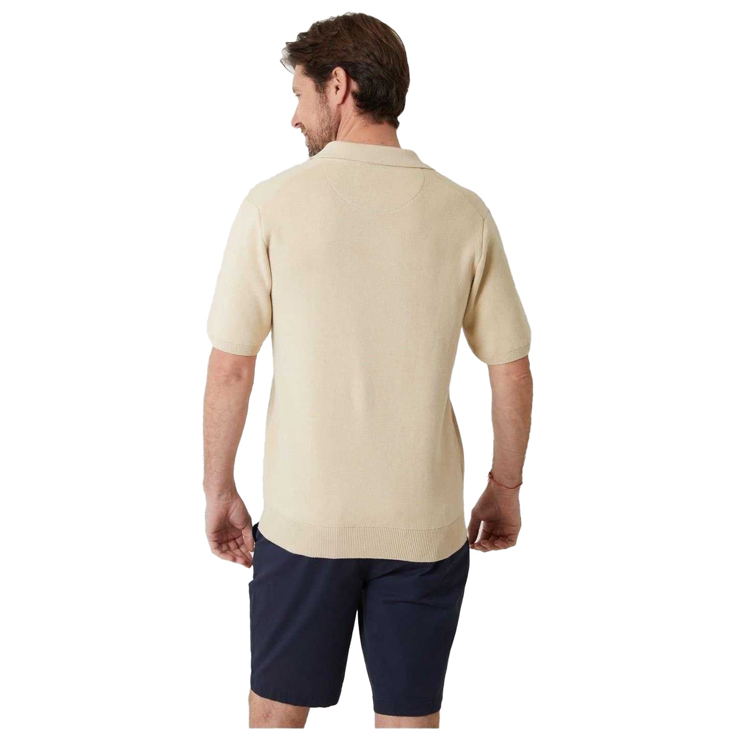 Stone - Back - Saltwell Mens Regular Polo Shirt