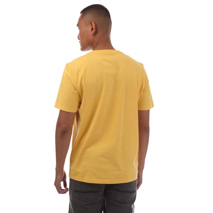 Yellow - Back - Timberland Mens Northwood Wordmark Cotton Crew Neck T-Shirt
