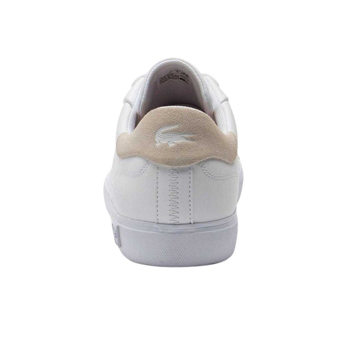 White - Back - Lacoste Womens-Ladies Powercourt 2.0 Leather Trainers