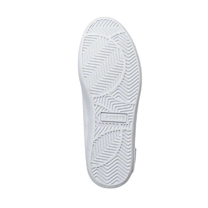 White - Lifestyle - Lacoste Womens-Ladies Powercourt 2.0 Leather Trainers