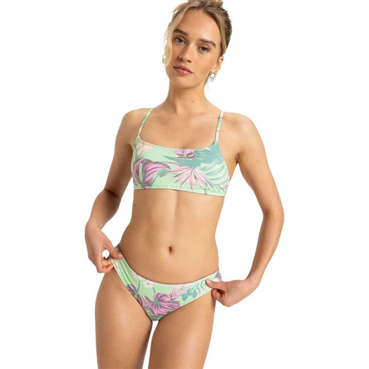 Green - Front - Roxy Womens-Ladies Floral Bikini Set