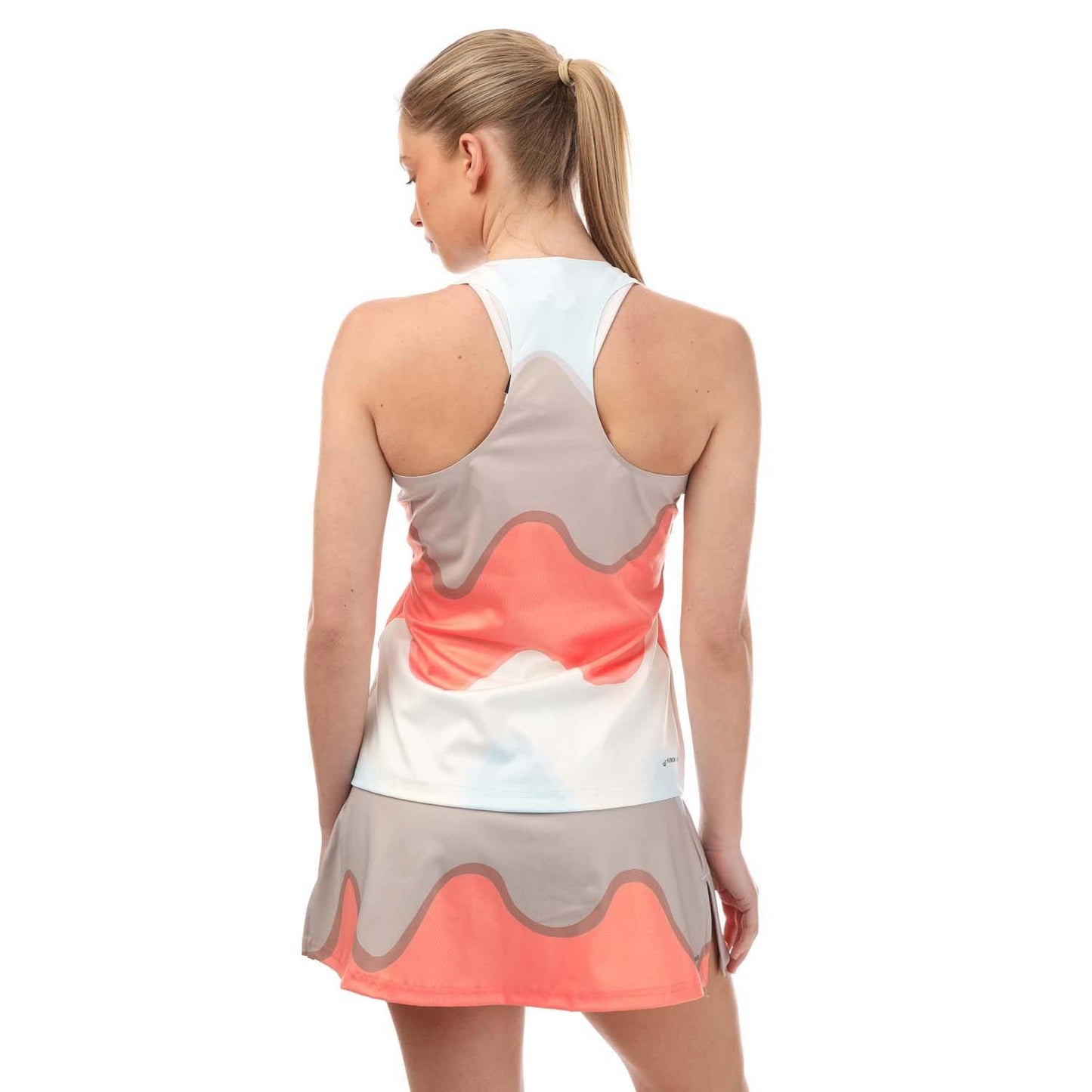 Multicoloured - Back - Adidas Womens-Ladies Marimekko Tennis Tank Top