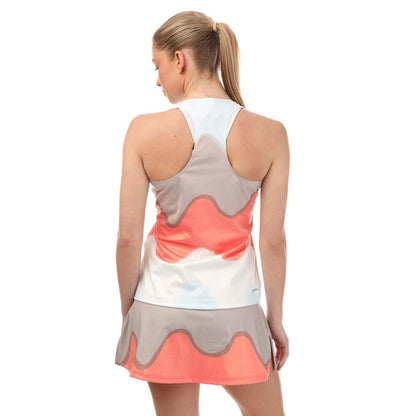 Multicoloured - Back - Adidas Womens-Ladies Marimekko Tennis Tank Top