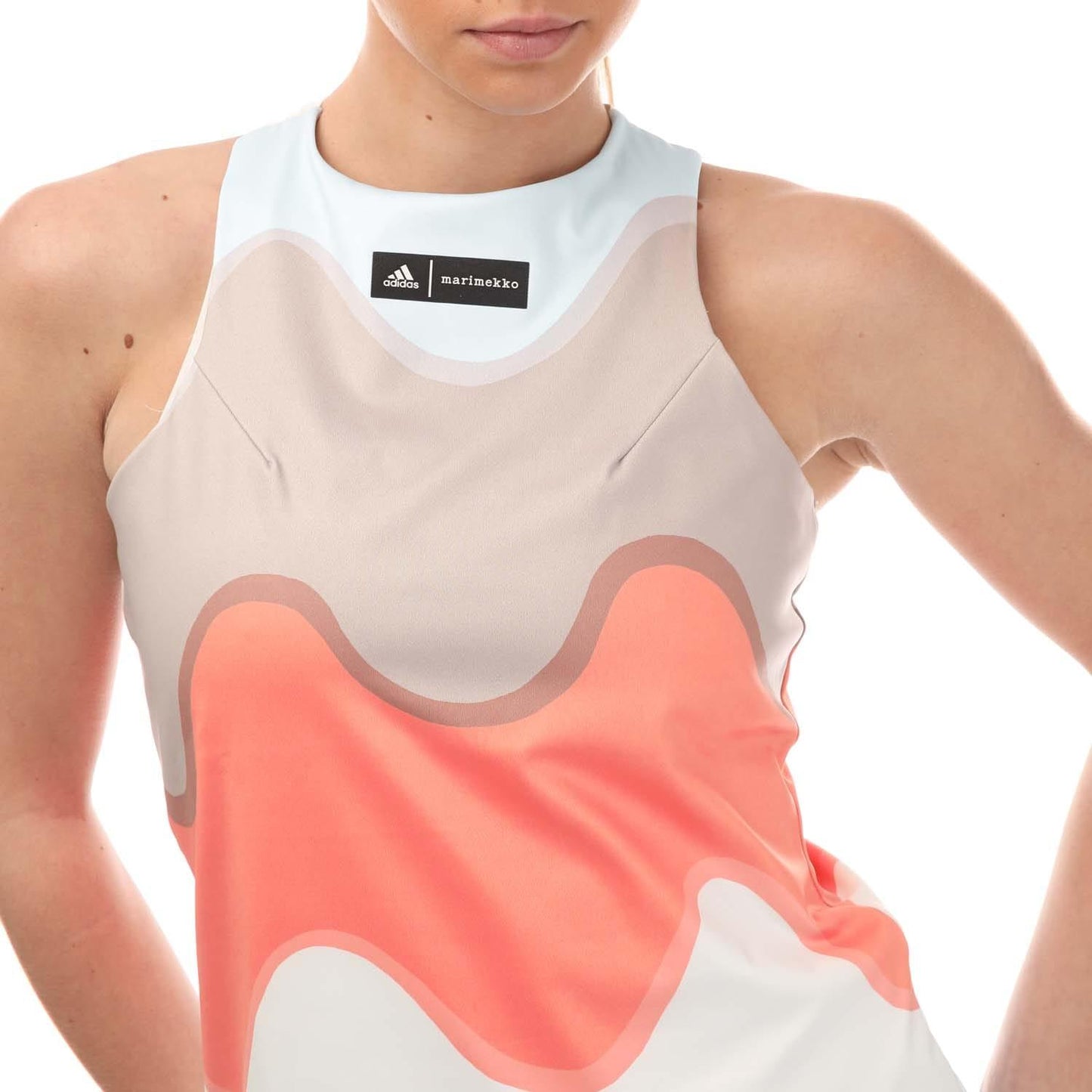 Multicoloured - Side - Adidas Womens-Ladies Marimekko Tennis Tank Top