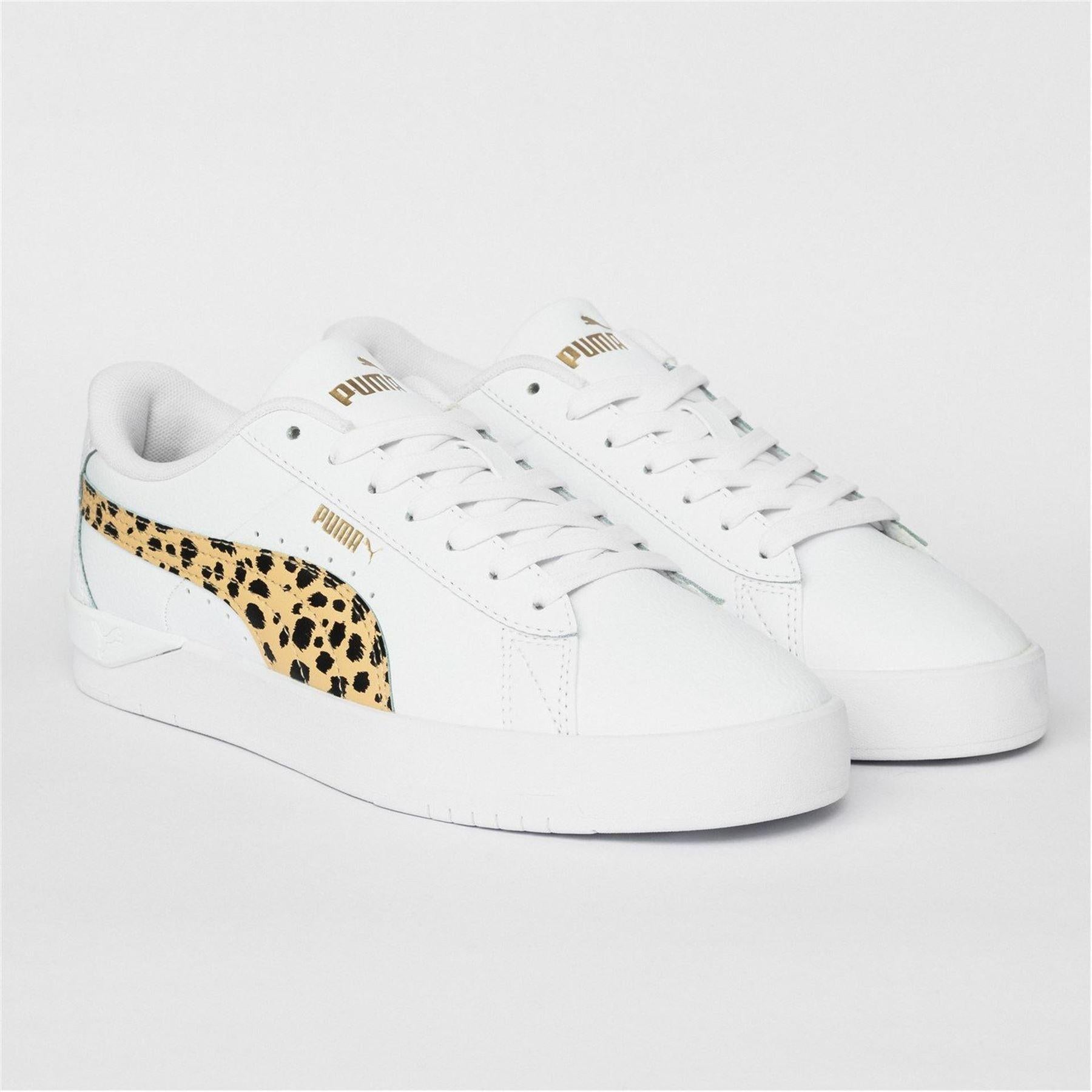 White-Leopard - Back - Puma Womens-Ladies Jada Platform Trainers