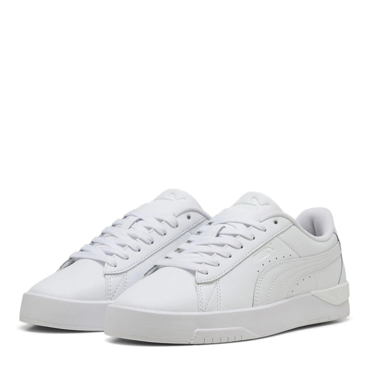 Triple White - Front - Puma Womens-Ladies Jada Platform Trainers