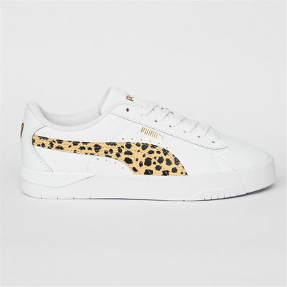 White-Leopard - Front - Puma Womens-Ladies Jada Platform Trainers