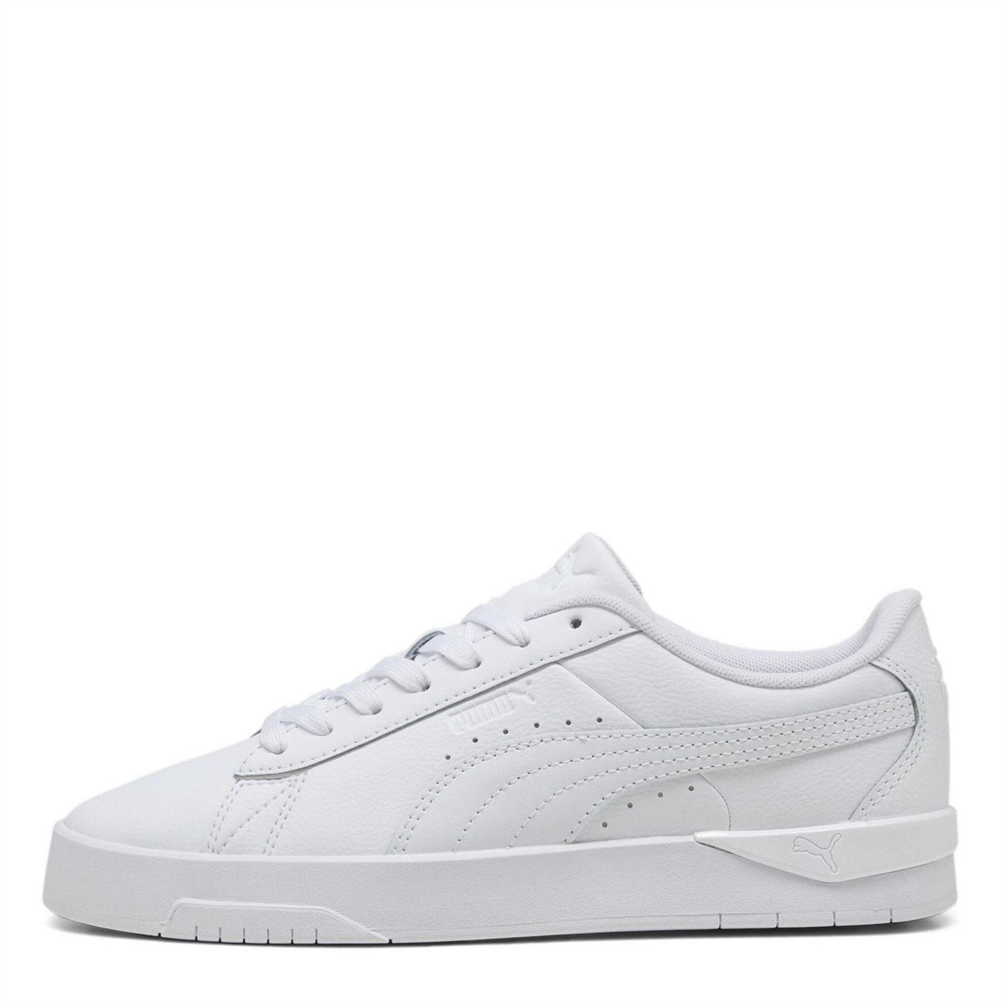 Triple White - Back - Puma Womens-Ladies Jada Platform Trainers