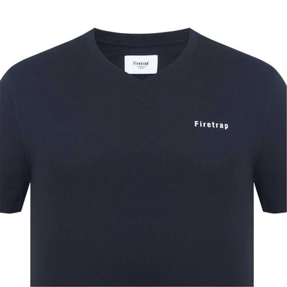 Black - Side - Firetrap Mens Path Logo T-Shirt