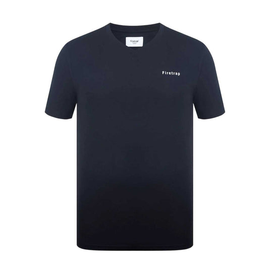 Black - Front - Firetrap Mens Path Logo T-Shirt