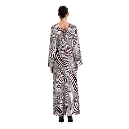 White - Back - French Connection Womens-Ladies Ziggy Crew Neck Maxi Dress