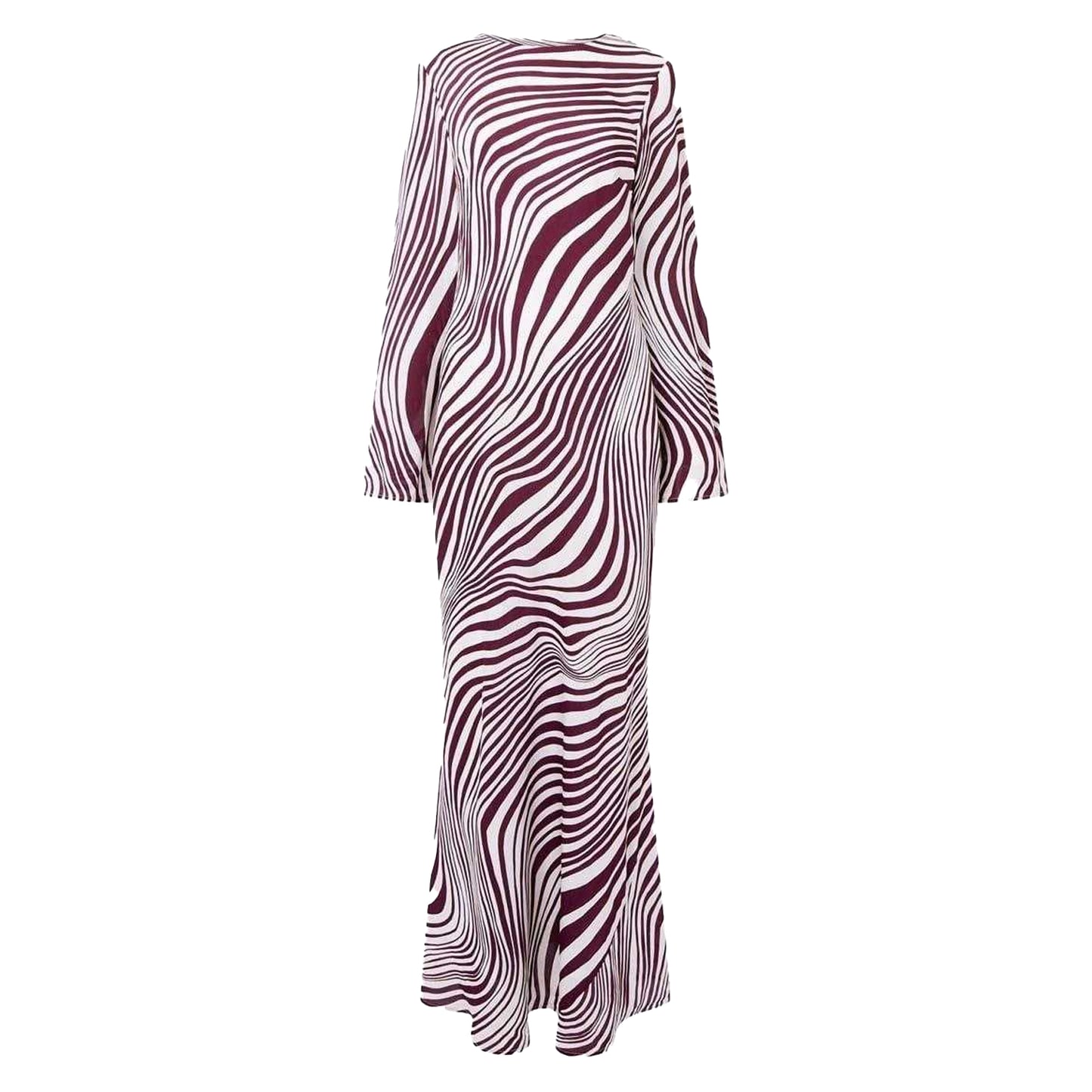 White - Front - French Connection Womens-Ladies Ziggy Crew Neck Maxi Dress