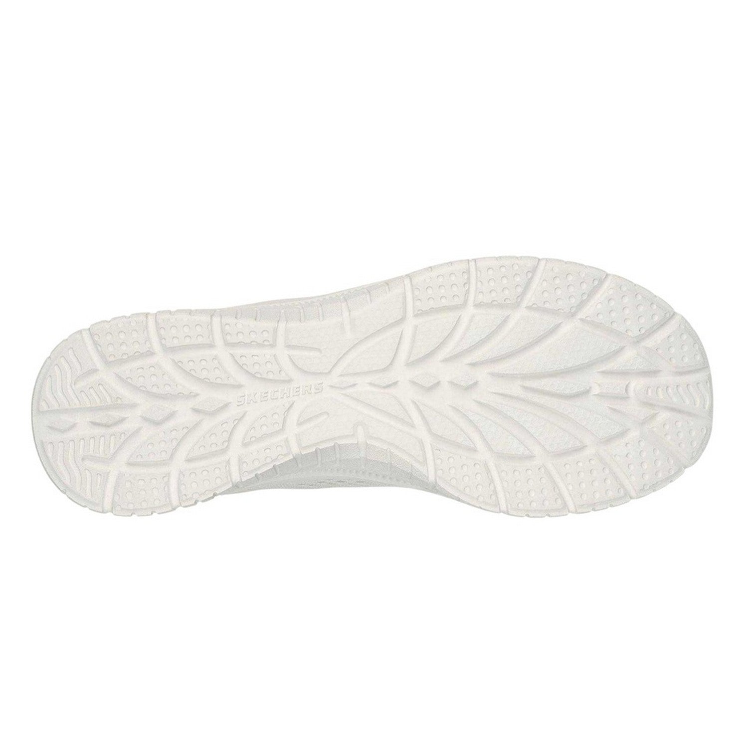 Off White - Back - Skechers Womens-Ladies Mesh Memory Foam Trainers