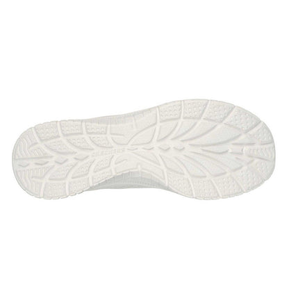 Off White - Back - Skechers Womens-Ladies Mesh Memory Foam Trainers