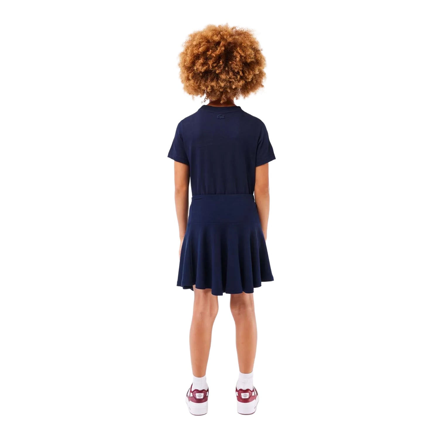 Blue - Back - Lacoste Girls Stretch Mini Skirt