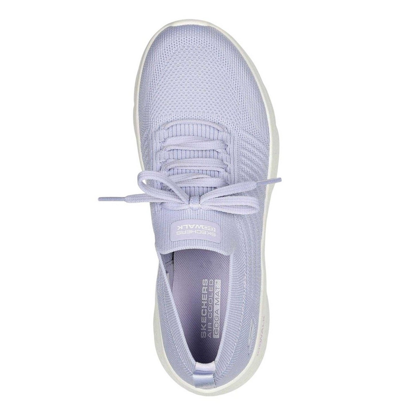 Lavender - Pack Shot - Skechers Womens-Ladies Go Walk Knitted Trainers