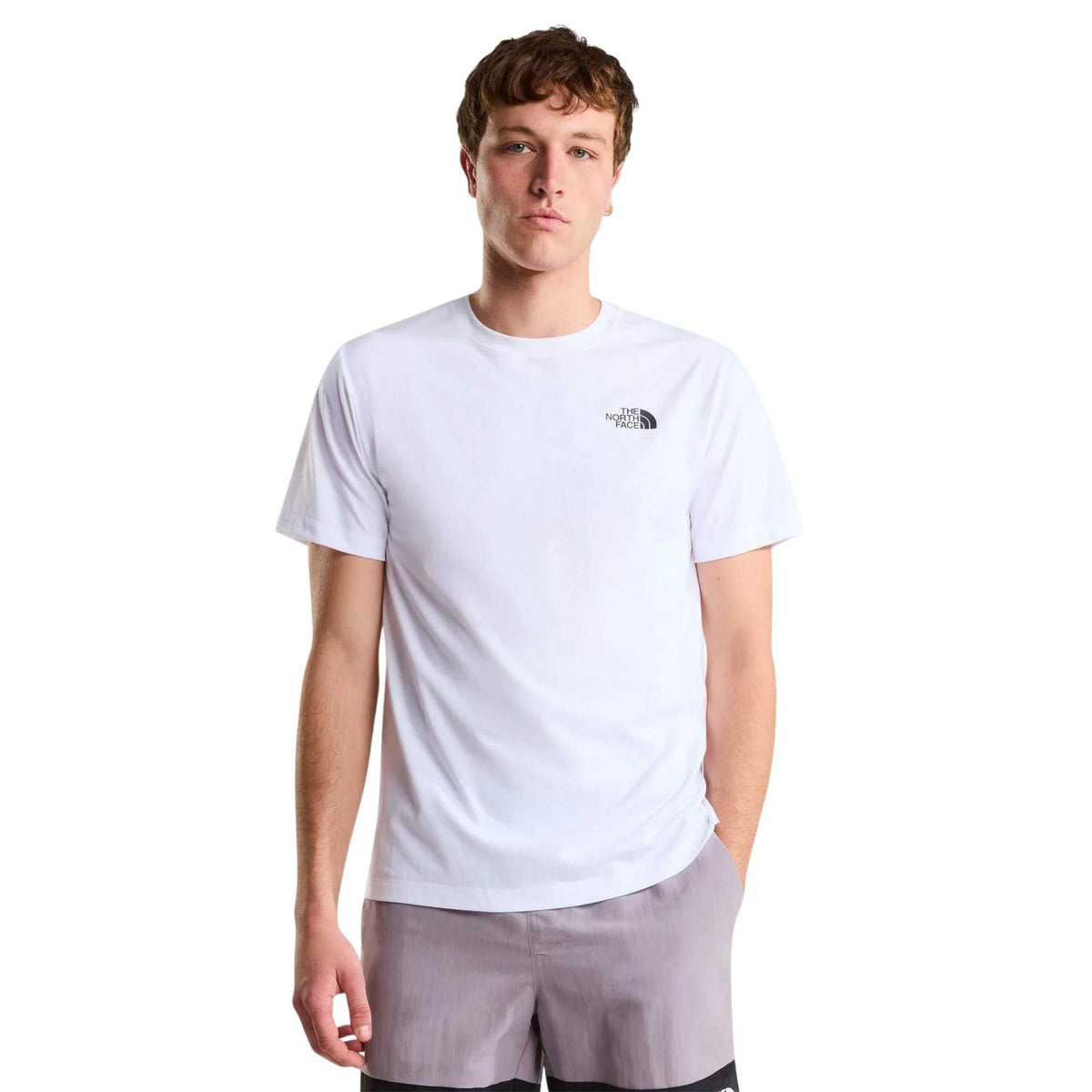 White - Side - The North Face Mens Monte Graphic T-Shirt