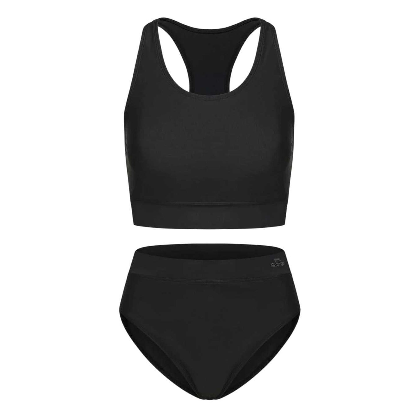 Black - Front - Slazenger Womens-Ladies Xtra Life Lycra Bikini Set