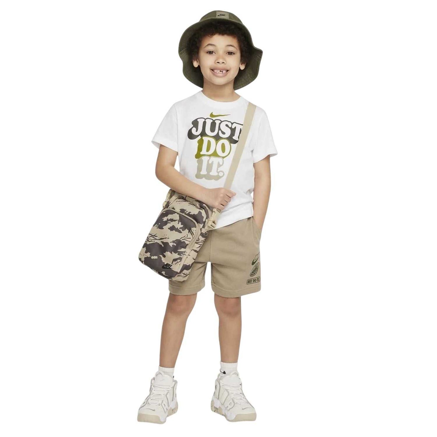 White - Side - Nike Childrens-Kids Just Do It T-Shirt