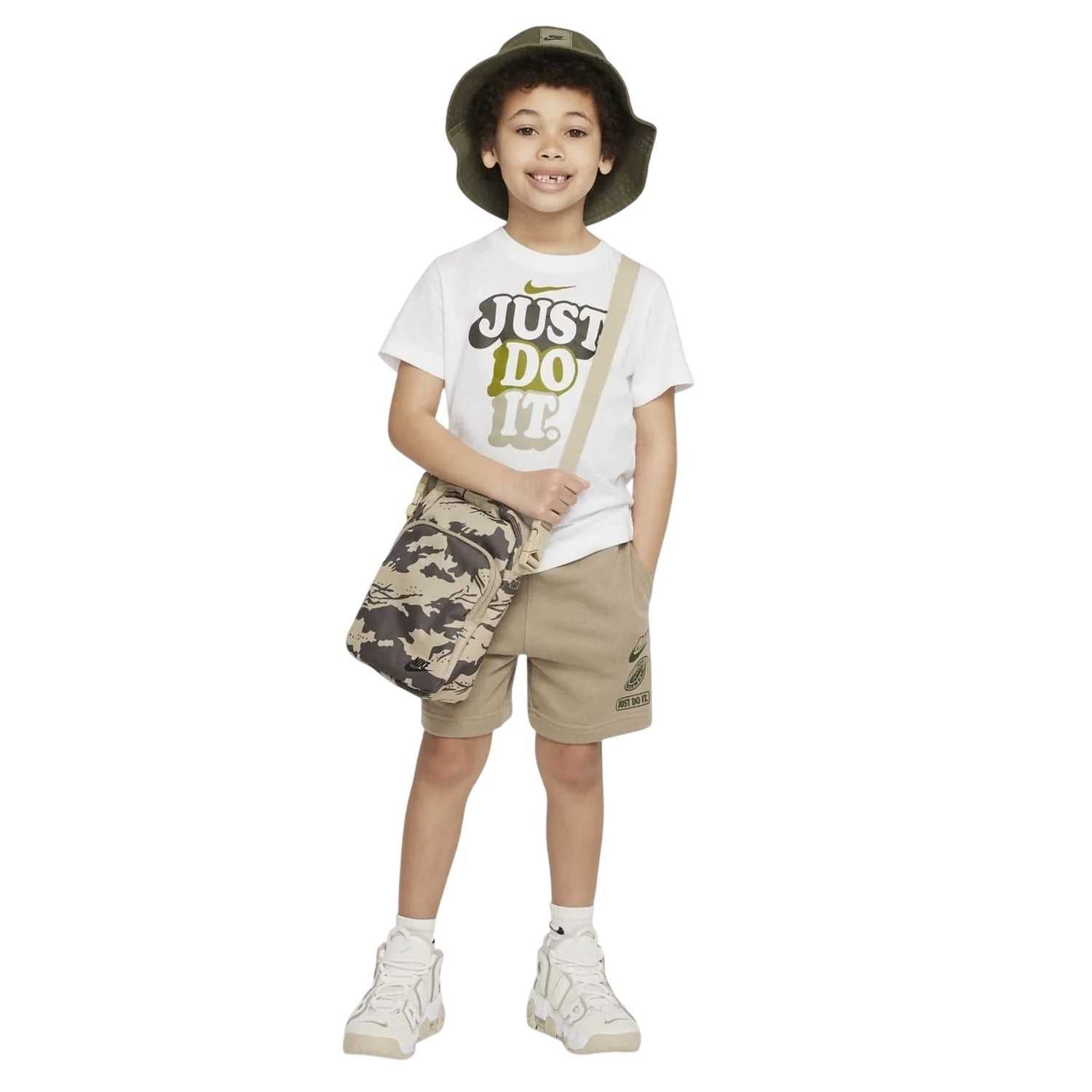 White - Side - Nike Childrens-Kids Just Do It T-Shirt