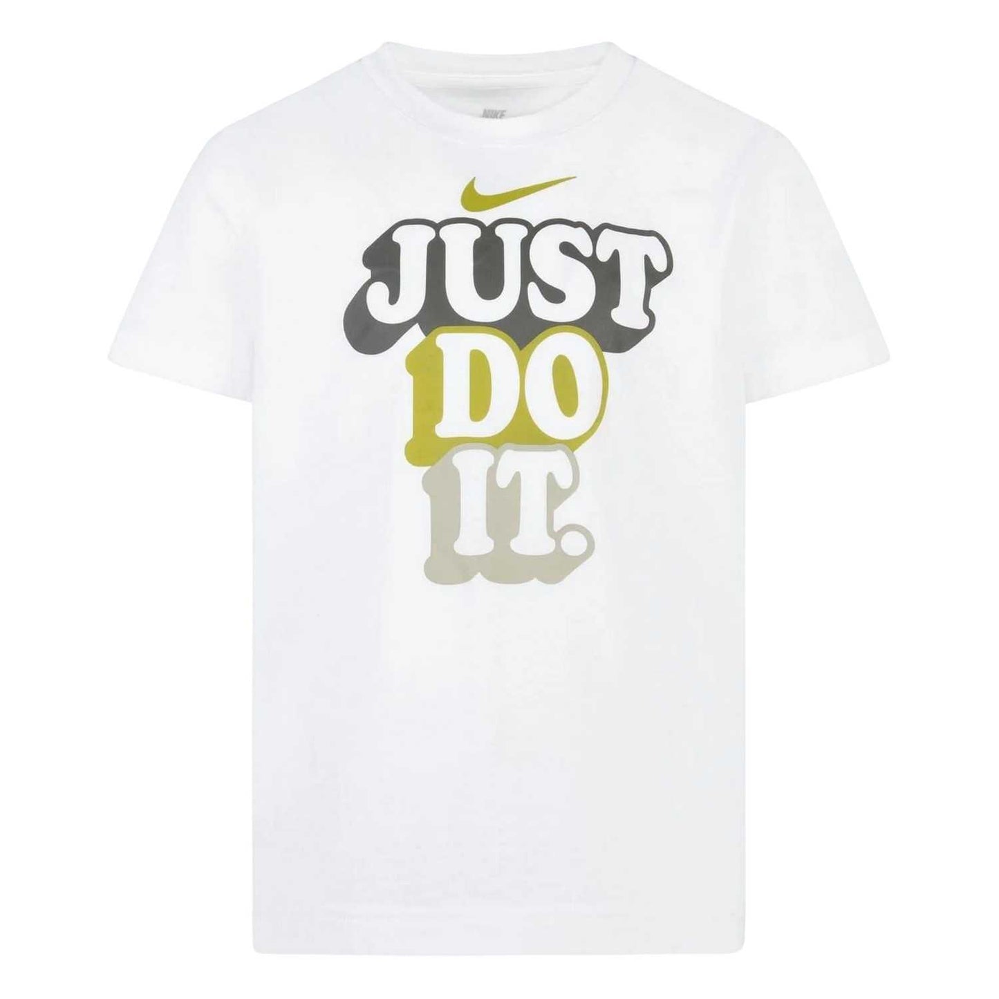 White - Front - Nike Childrens-Kids Just Do It T-Shirt