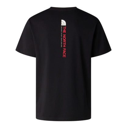 Black - Front - The North Face Mens Vertical Performance T-Shirt