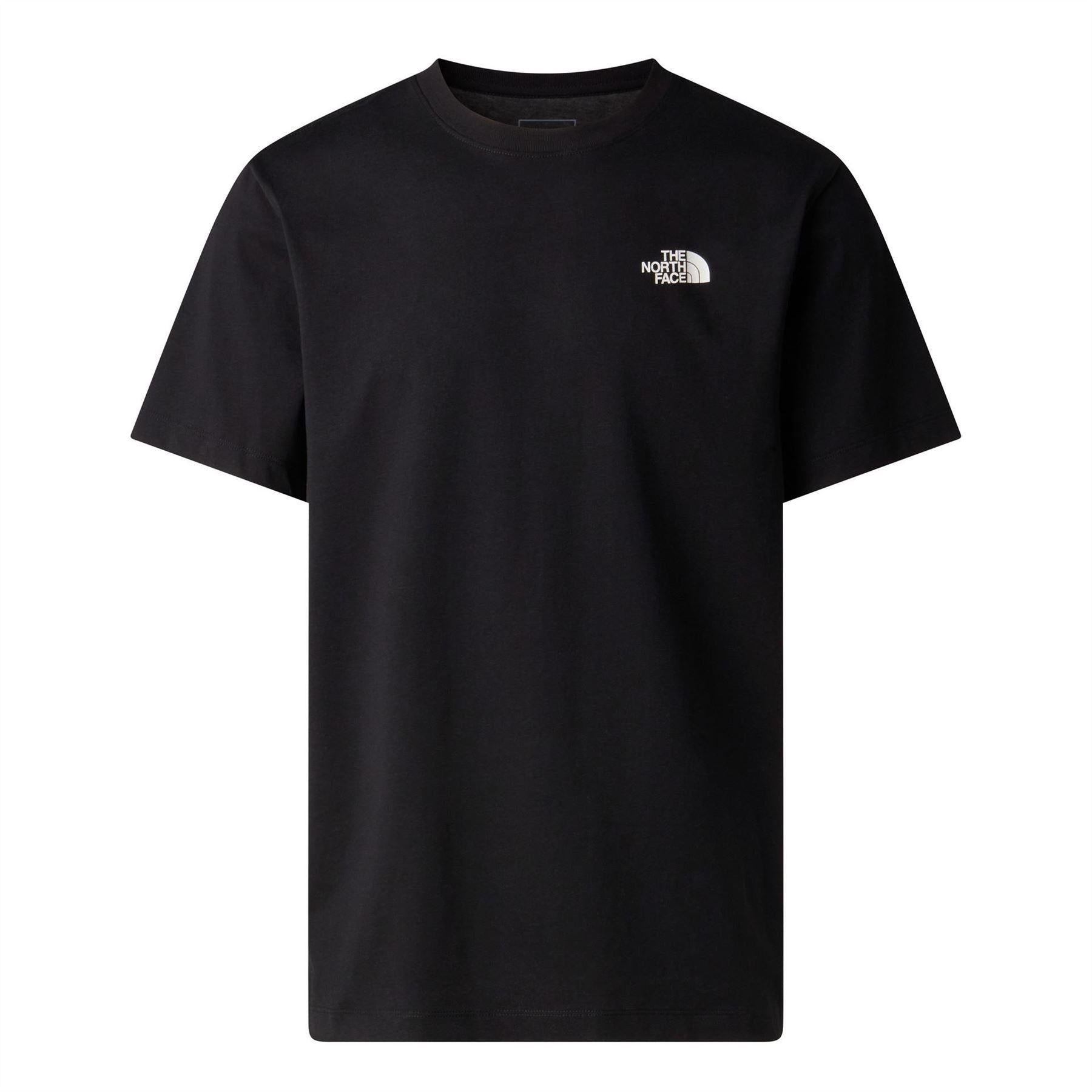 Black - Back - The North Face Mens Vertical Performance T-Shirt