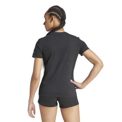 Black - Back - Adidas Womens-Ladies Logo T-Shirt