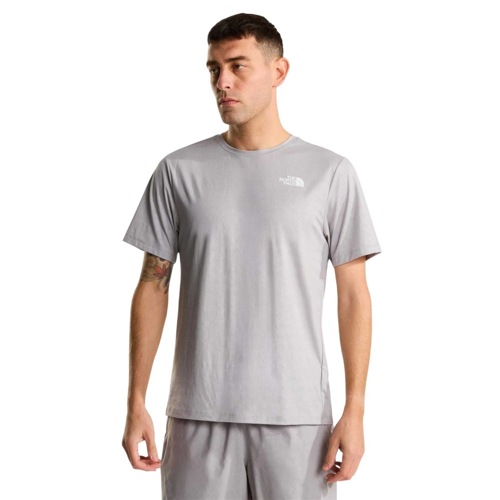 Grey - Side - The North Face Mens Pentdome T-Shirt