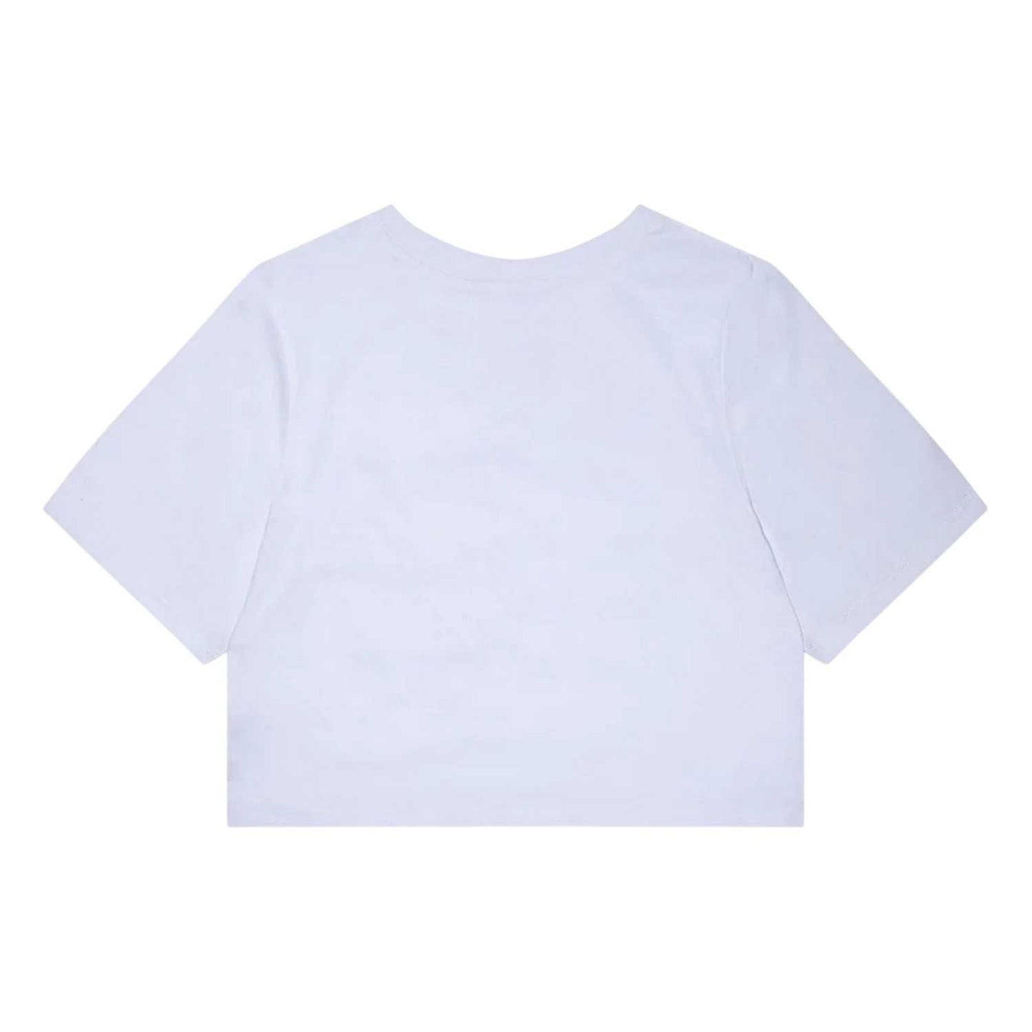 White - Back - Levis Girls Batwing Logo Regular Crop T-Shirt