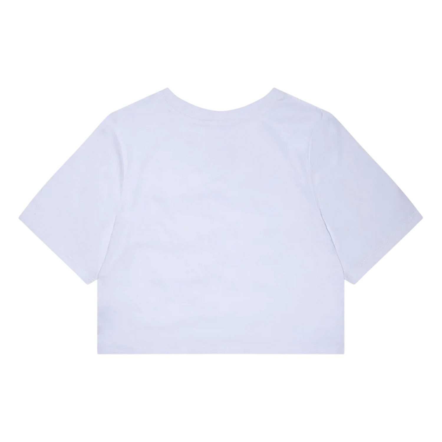 White - Back - Levis Girls Batwing Logo Regular Crop T-Shirt