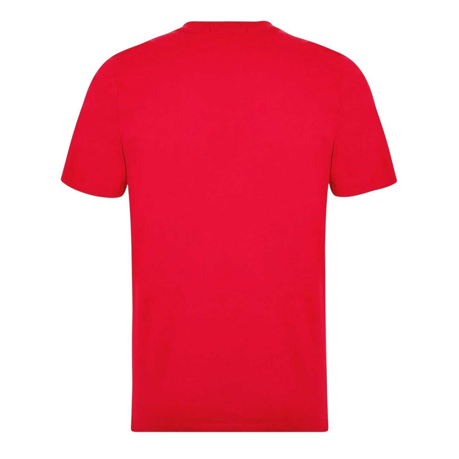 Red - Back - Replay Mens Small Logo T-Shirt
